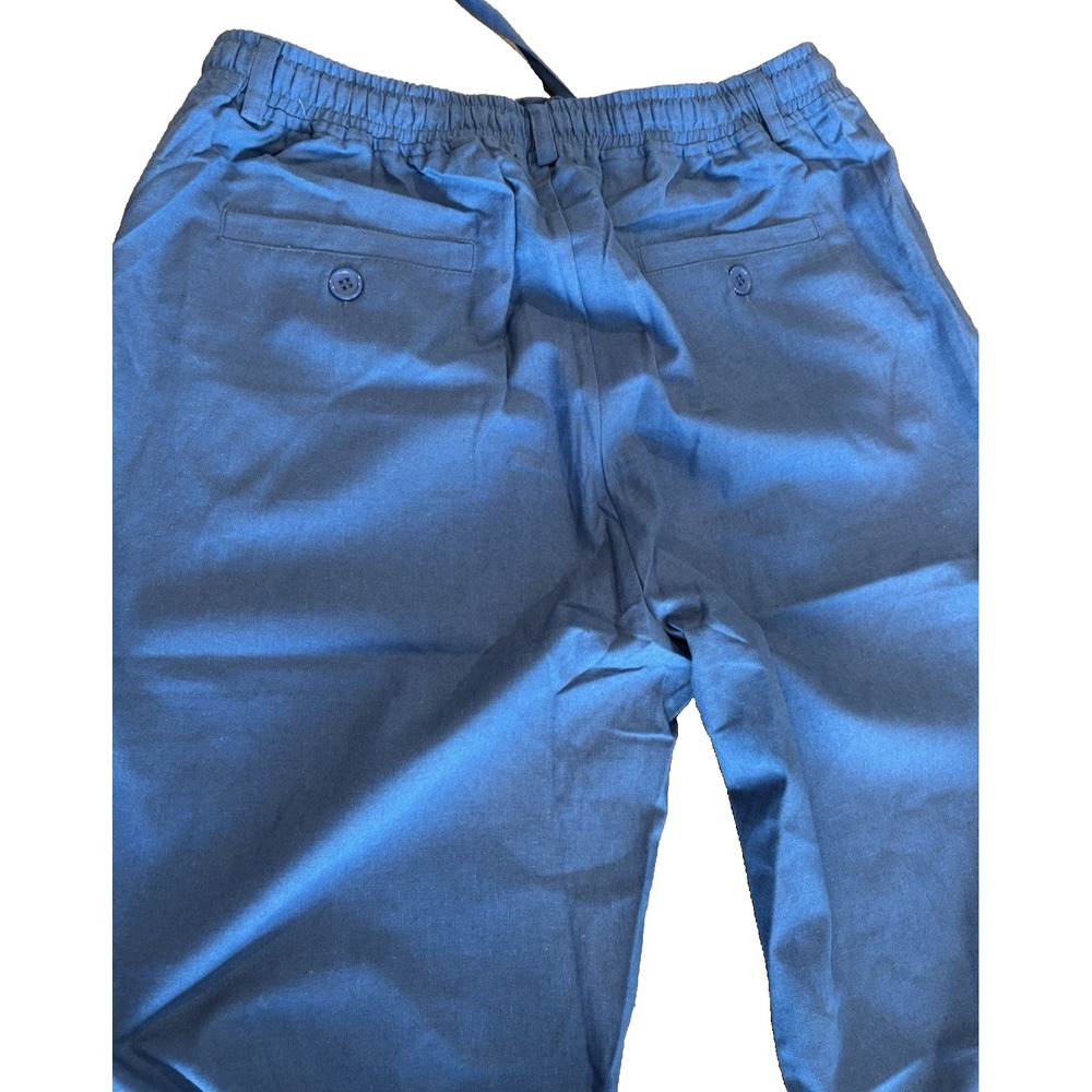 NWTO COOFANDY blue elastic waist ties cozy Urban‎ Style size medium mens' pants